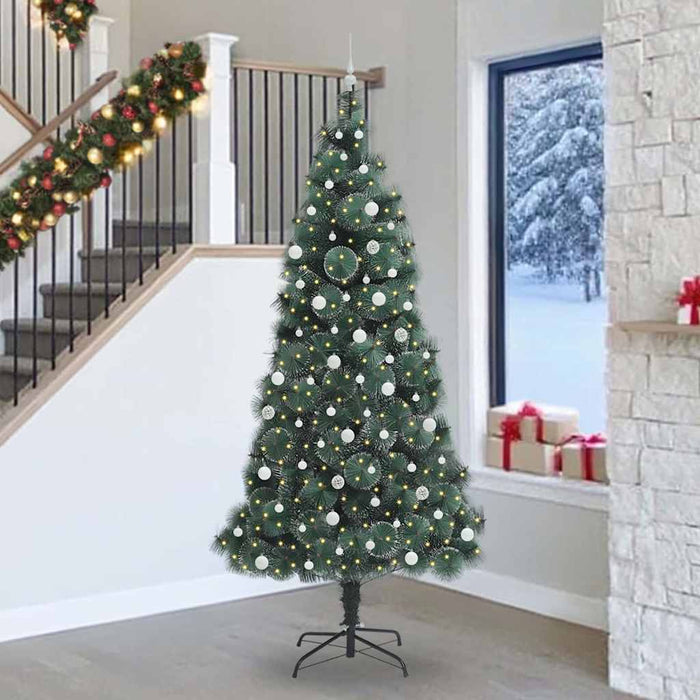 Albero di Natale artificiale pre-illuminato con set di palline 3396193