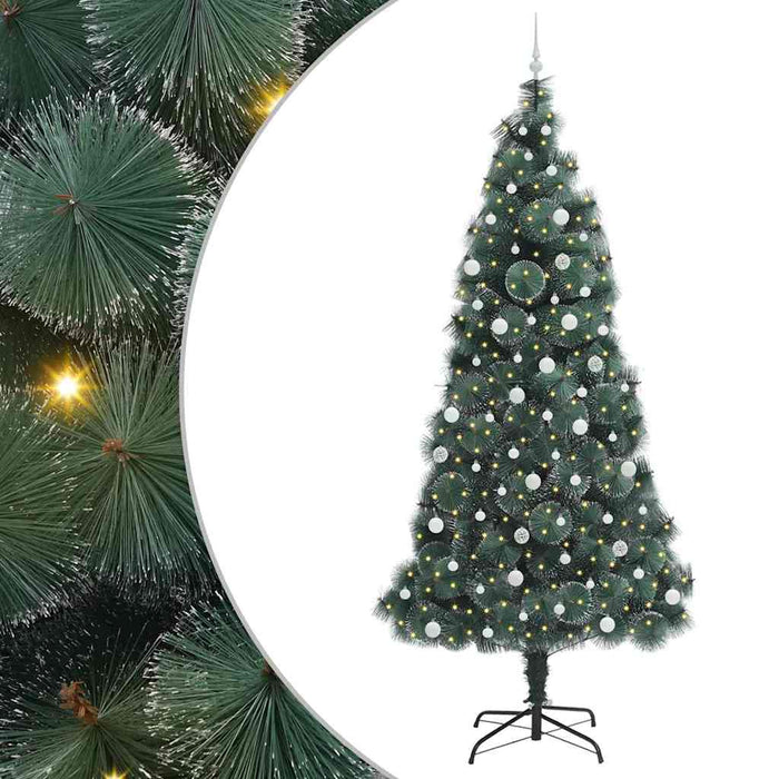 Albero di Natale artificiale pre-illuminato-Albero Natalizio con set di palline 112381