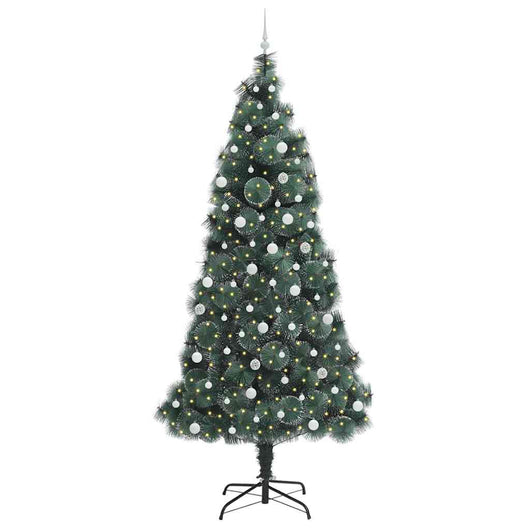 Albero di Natale artificiale pre-illuminato-Albero Natalizio con set di palline 112381