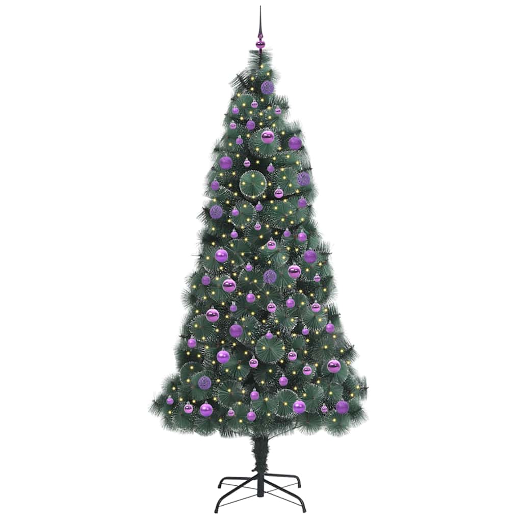 Albero di Natale artificiale pre-illuminato-Albero Natalizio con set di palline 700273