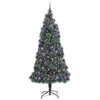 Albero di Natale artificiale pre-illuminato con set di palline 3396196