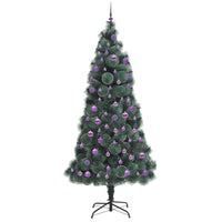 Albero di Natale artificiale pre-illuminato con set di palline 3396196