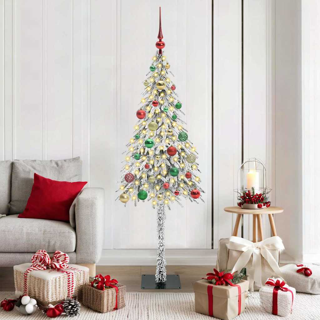 Albero di Natale con 150 LED Bianco 150 cm PE e Acciaio 3396224
