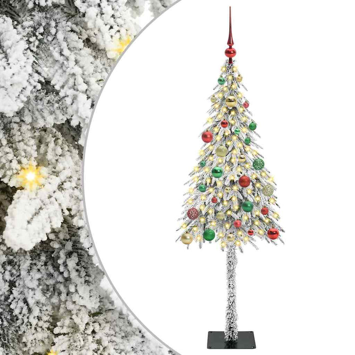 Albero di Natale con 150 LED Bianco 150 cm PE e Acciaio 3396224