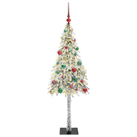 Albero di Natale con 150 LED Bianco 150 cm PE e Acciaio 3396224