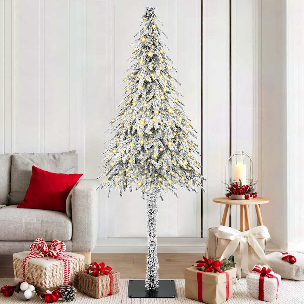 Albero di Natale con 300 LED Bianco 180 cm PE e Acciaio 3396225
