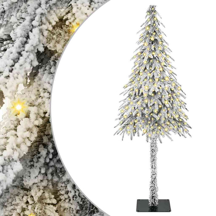 Albero di Natale con 300 LED Bianco 180 cm PE e Acciaio 3396225