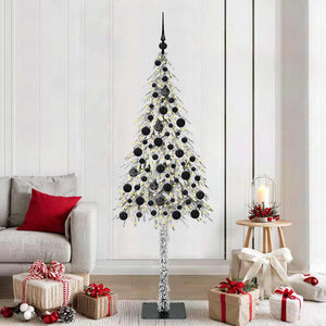 Albero di Natale con 300 LED Bianco 180 cm PE e Acciaio 3396230