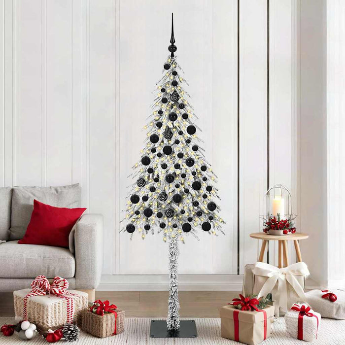 Albero di Natale con 300 LED Bianco 180 cm PE e Acciaio 3396230