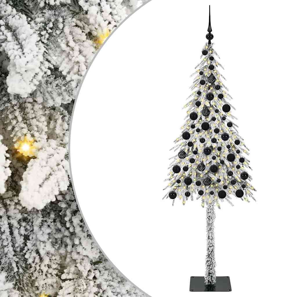 Albero di Natale con 300 LED-Luci decorative natalizie Bianco 180 cm PE e Acciaio 213985