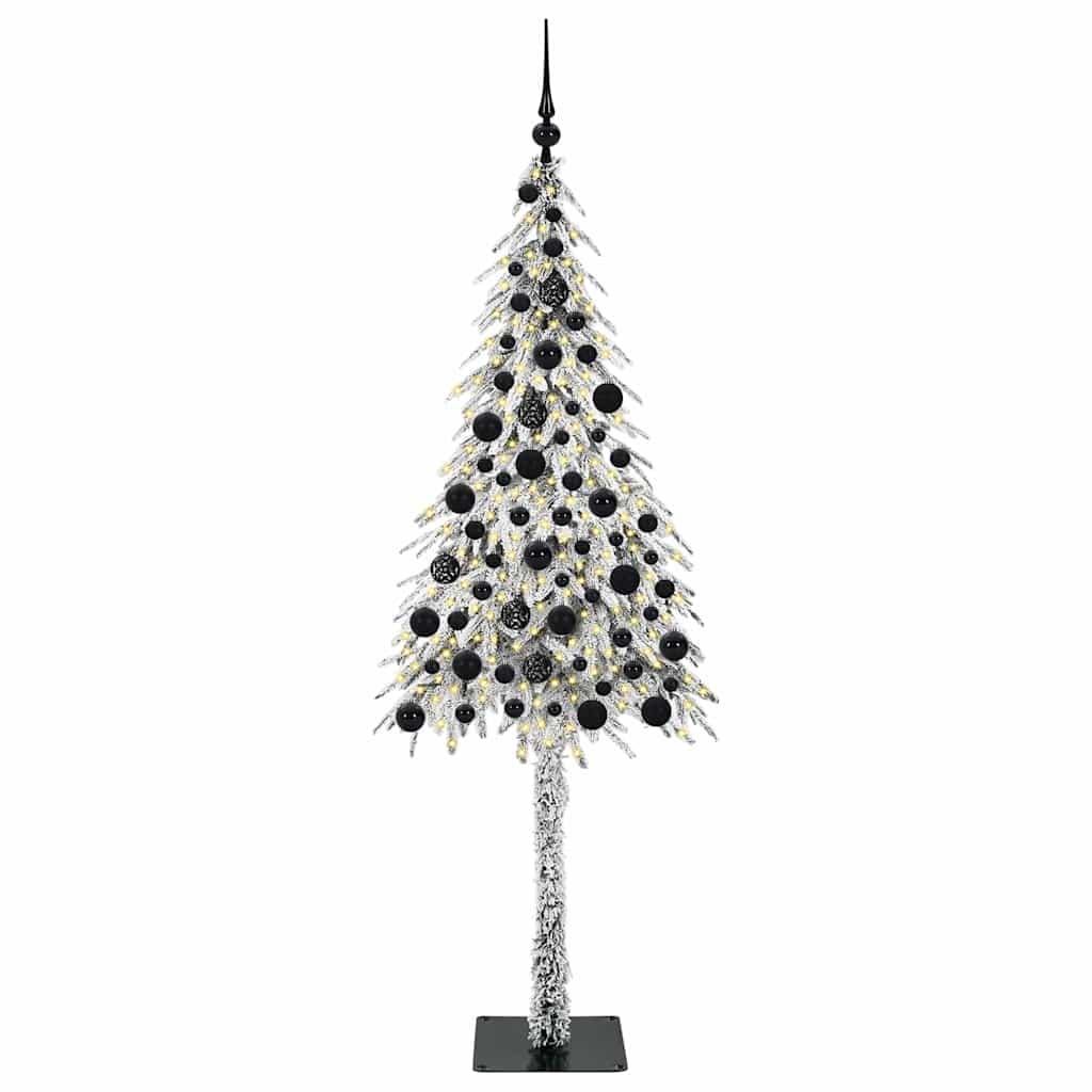 Albero di Natale con 300 LED-Luci decorative natalizie Bianco 180 cm PE e Acciaio 213985
