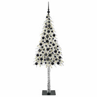 Albero di Natale con 300 LED-Luci decorative natalizie Bianco 180 cm PE e Acciaio 213985