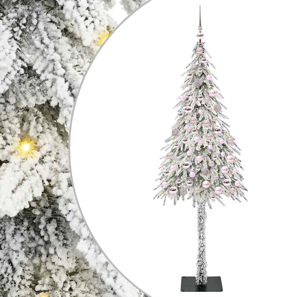 Albero di Natale con 300 LED-Luci decorative natalizie Bianco 180 cm PE e Acciaio 137846