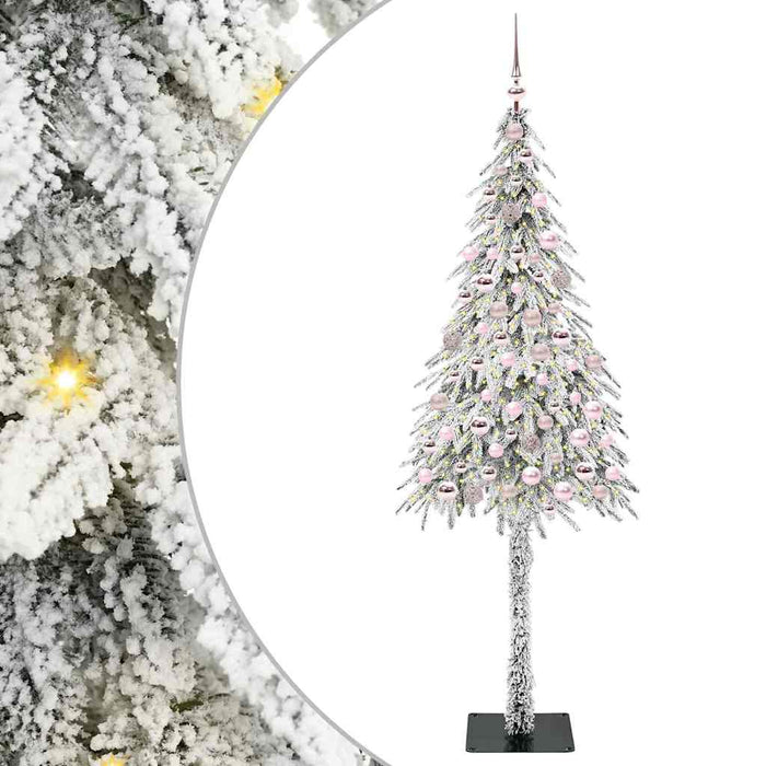 Albero di Natale con 300 LED Bianco 180 cm PE e Acciaio 3396231