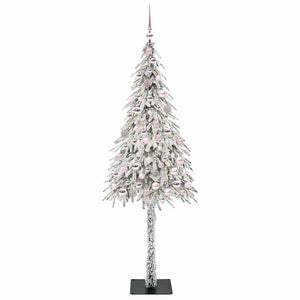 Albero di Natale con 300 LED Bianco 180 cm PE e Acciaio 3396231