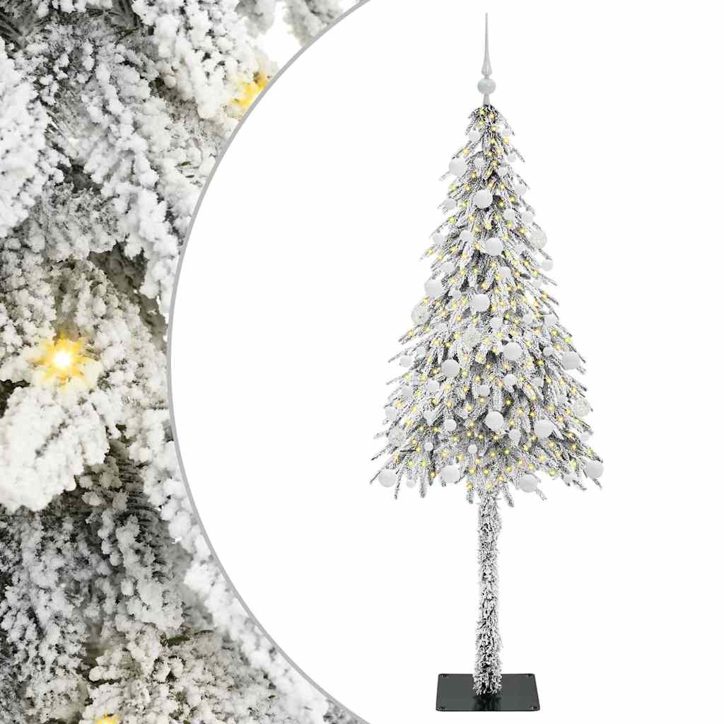Albero di Natale con 300 LED-Luci decorative natalizie Bianco 180 cm PE e Acciaio 249481
