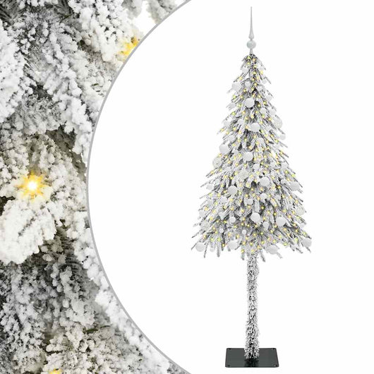 Albero di Natale con 300 LED-Luci decorative natalizie Bianco 180 cm PE e Acciaio 249481