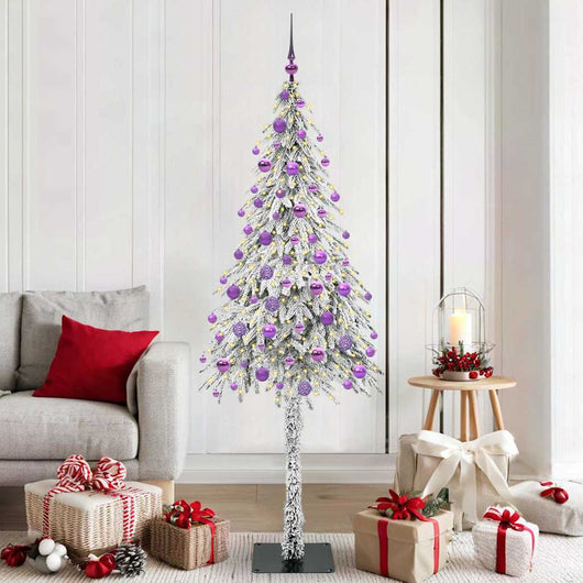 Albero di Natale con 300 LED Bianco 180 cm PE e Acciaio 3396235