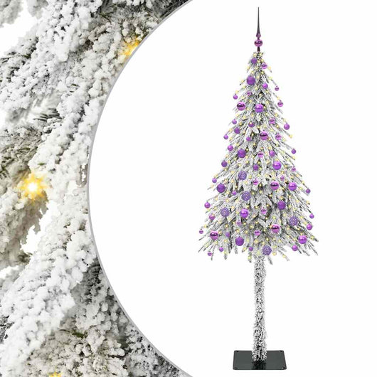 Albero di Natale con 300 LED Bianco 180 cm PE e Acciaio 3396235