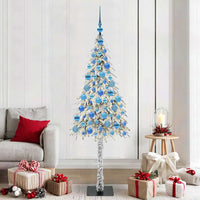 Albero di Natale con 300 LED Bianco 180 cm PE e Acciaio 3396236