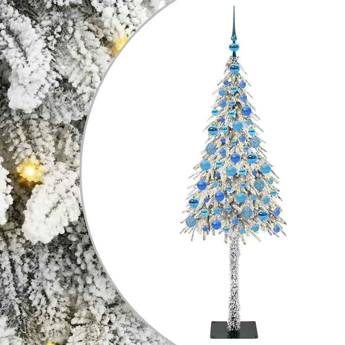 Albero di Natale con 300 LED-Luci decorative natalizie Bianco 180 cm PE e Acciaio 295487