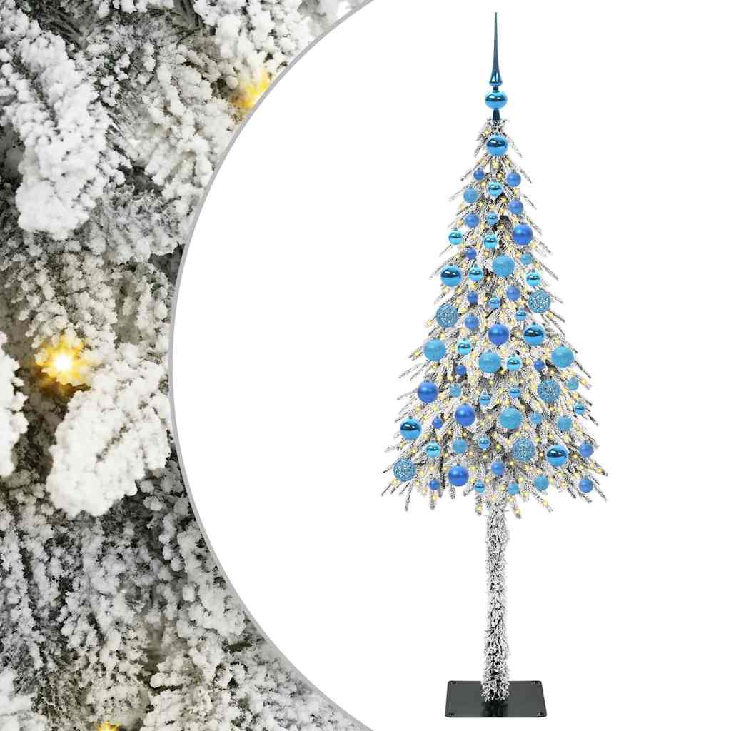Albero di Natale con 300 LED Bianco 180 cm PE e Acciaio 3396236