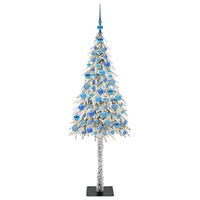 Albero di Natale con 300 LED Bianco 180 cm PE e Acciaio 3396236