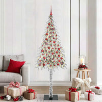 Albero di Natale con 300 LED Bianco 210 cm PE e Acciaio 3396242