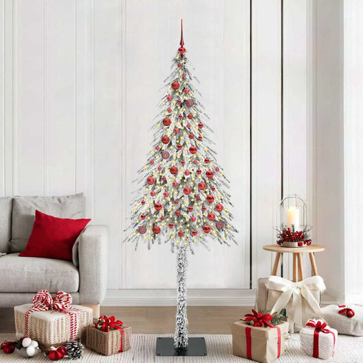 Albero di Natale con 300 LED Bianco 210 cm PE e Acciaio 3396242