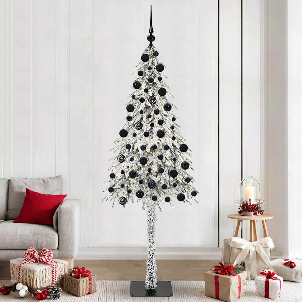 Albero di Natale con 300 LED Bianco 210 cm PE e Acciaio 3396243