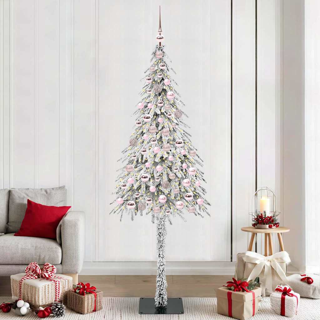 Albero di Natale con 300 LED Bianco 210 cm PE e Acciaio 3396244