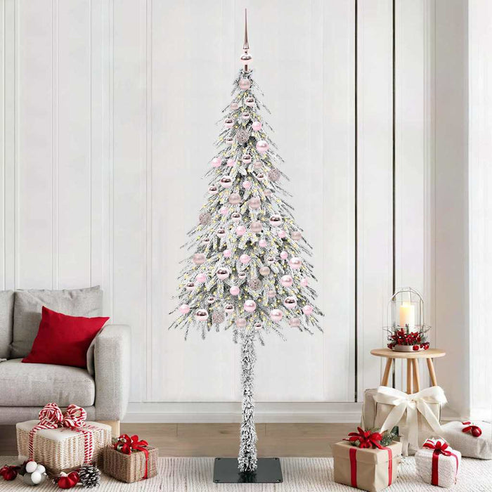 Albero di Natale con 300 LED Bianco 210 cm PE e Acciaio 3396244
