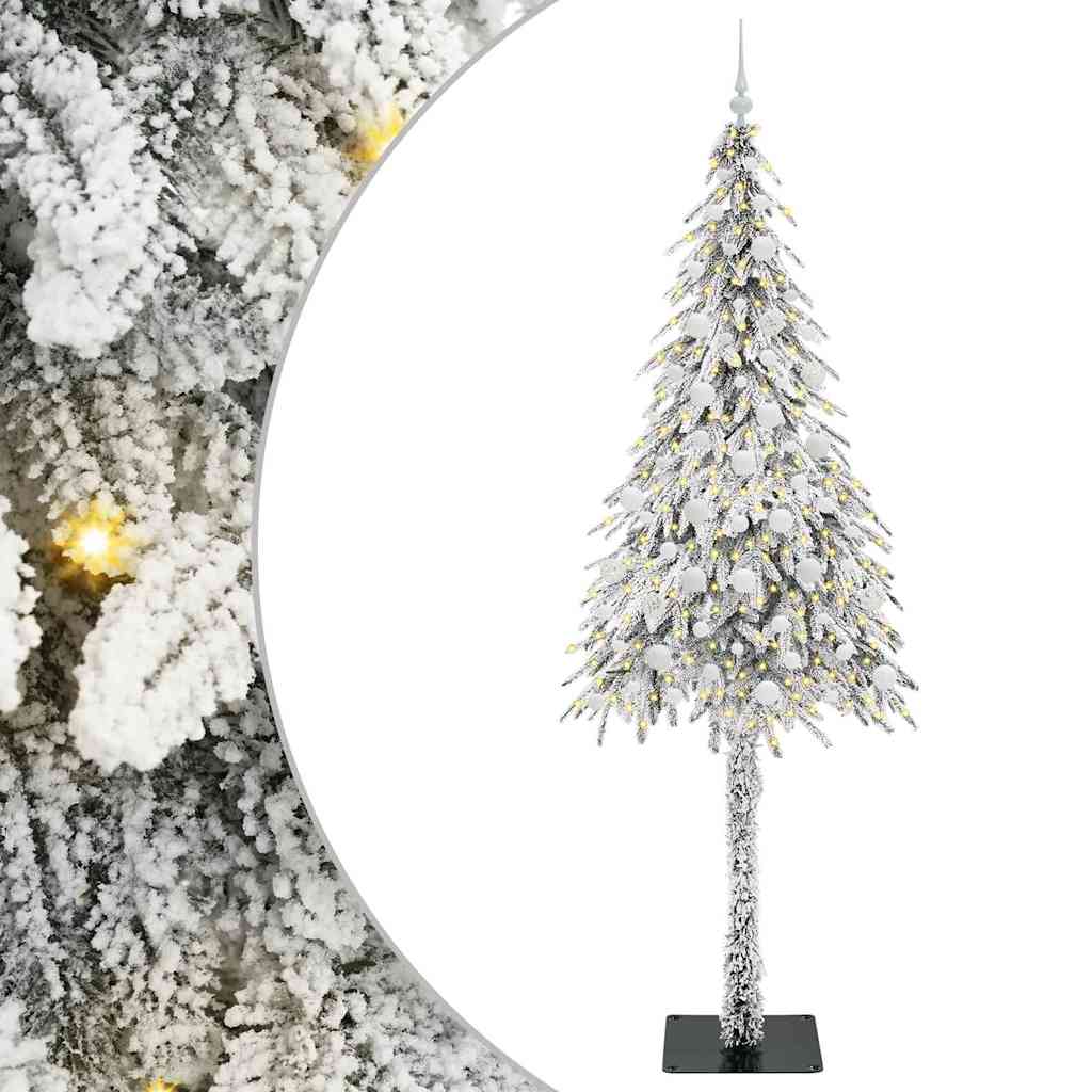 Albero di Natale con 300 LED Bianco 210 cm PE e Acciaio 3396245