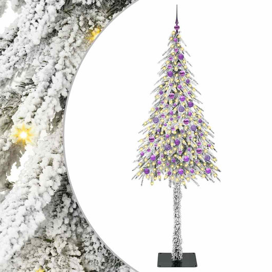 Albero di Natale con 300 LED-Luci decorative natalizie Bianco 210 cm PE e Acciaio 567488
