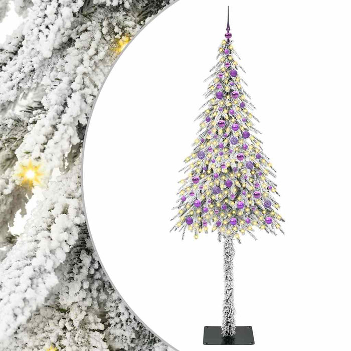 Albero di Natale con 300 LED-Luci decorative natalizie Bianco 210 cm PE e Acciaio 567488
