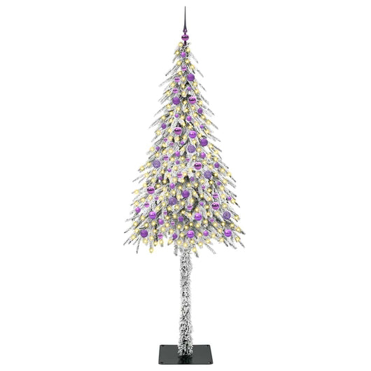 Albero di Natale con 300 LED-Luci decorative natalizie Bianco 210 cm PE e Acciaio 567488