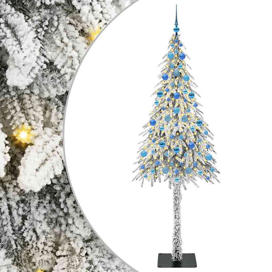 Albero di Natale con 300 LED-Luci decorative natalizie Bianco 210 cm PE e Acciaio 578384