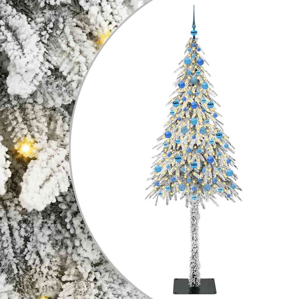 Albero di Natale con 300 LED Bianco 210 cm PE e Acciaio 3396249