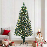 Albero di Natale artificiale con 300 LED Verde 180 cm 3396260