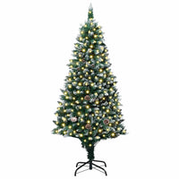 Albero di Natale artificiale con 300 LED Verde 180 cm 3396260