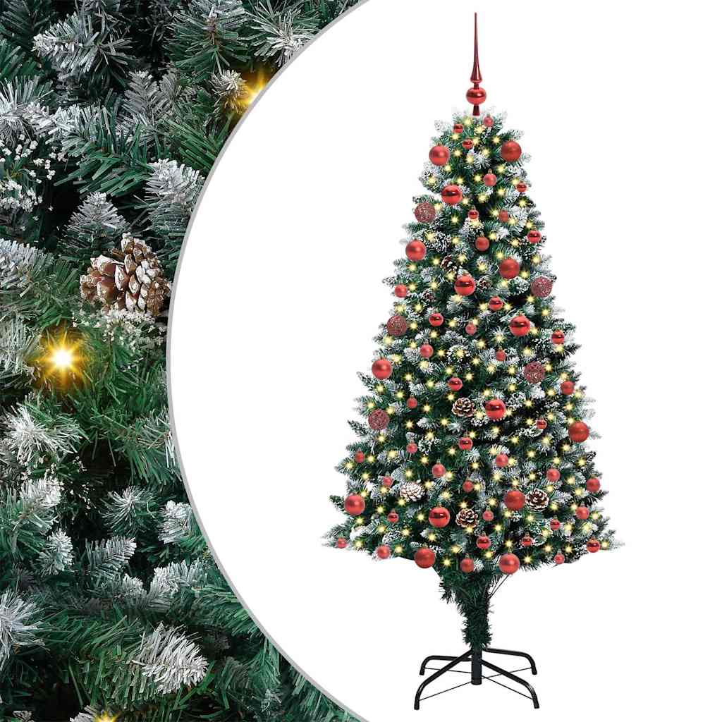 Albero di Natale artificiale con 300 LED Verde 180 cm 3396264