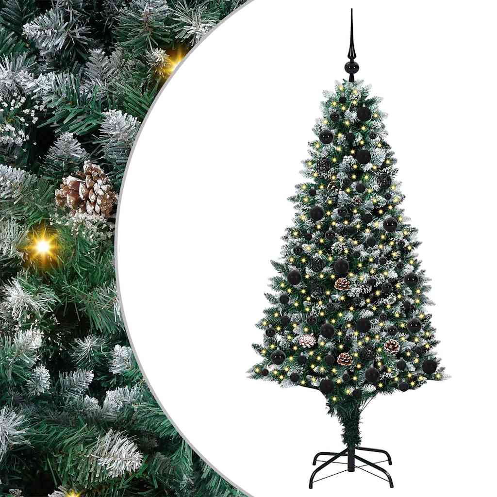 Albero di Natale artificiale con 300 LED Verde 180 cm 3396265