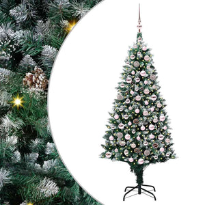 Albero di Natale artificiale con 300 LED Verde 180 cm 3396266