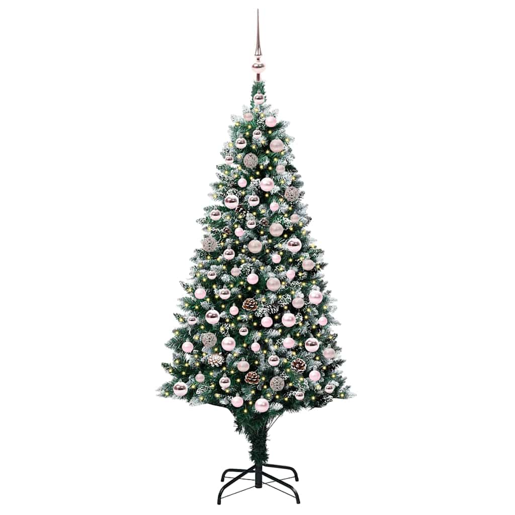 Albero di Natale artificiale con 300 LED Verde 180 cm 3396266