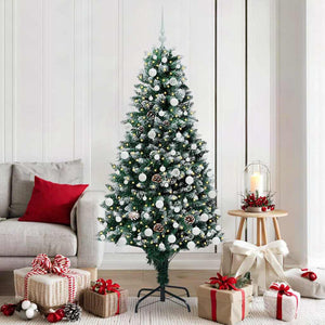 Albero di Natale artificiale con 300 LED Verde 180 cm 3396267