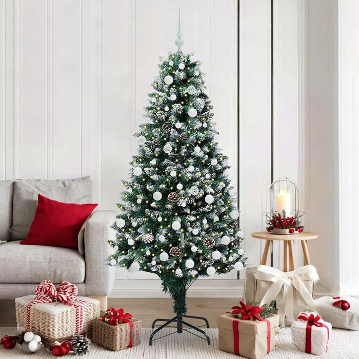 Albero di Natale artificiale con 300 LED Verde 180 cm 3396267