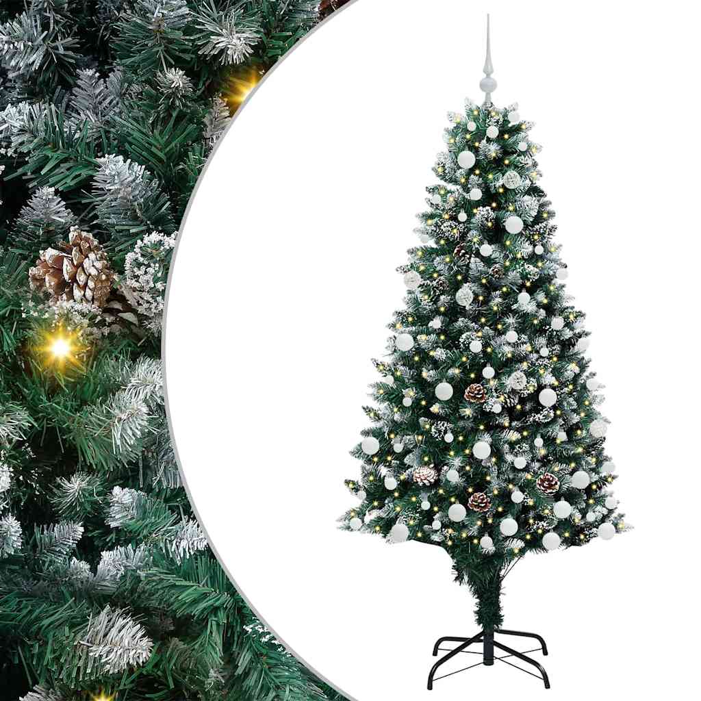 Albero di Natale artificiale con 300 LED Verde 180 cm 3396267