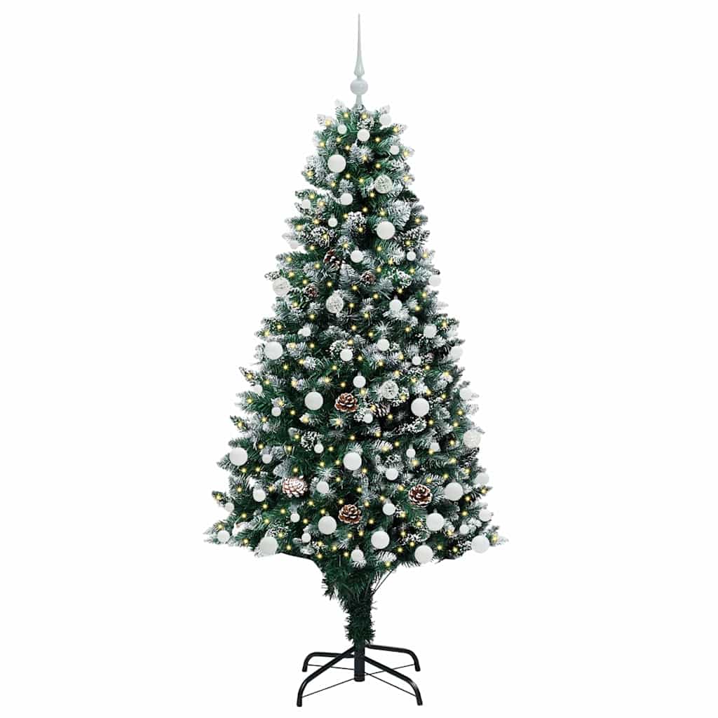 Albero di Natale artificiale con 300 LED Verde 180 cm 3396267