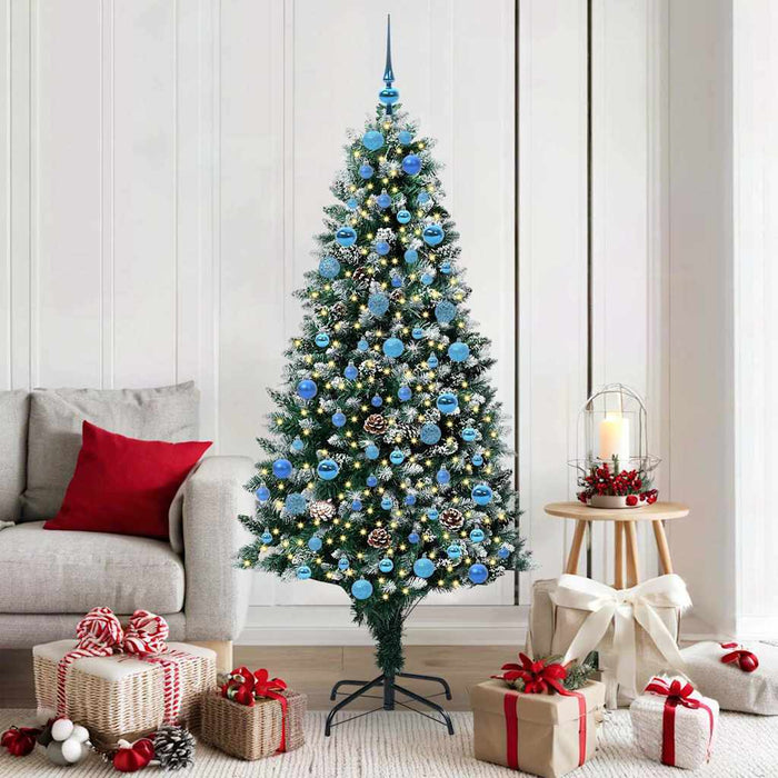 Albero di Natale artificiale con 300 LED Verde 180 cm 3396271