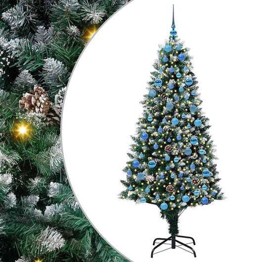 Albero di Natale artificiale con 300 LED Verde 180 cm 3396271